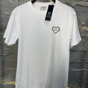 T Shirt Regular Fit Blanco Corazón Espinado