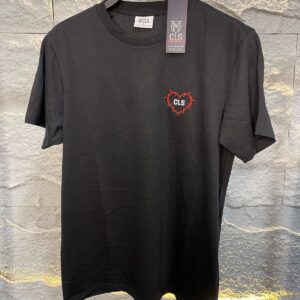 T Shirt Regular Fit Corazon Espinado Negro