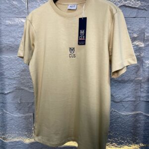T Shirt Regular Fit Logo Pecho Beige