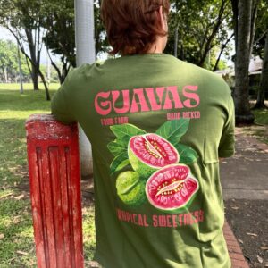 T Shirt Oversyzed Verde Militar "Guayaba"