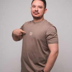 T Shirt Regular Fit Logo CLS Redondo Marron