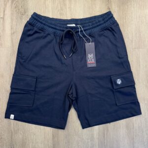 Bermuda Algodón Cargo Azul Oscuro